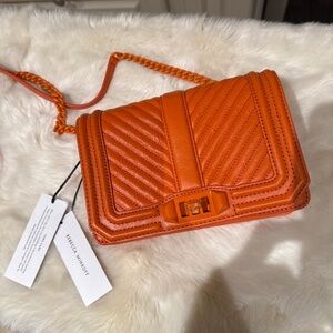 Rebeca Minkoff Chevron quilted small Love Crossbody